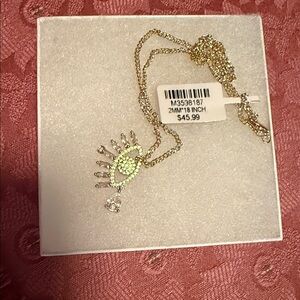 Gold Eye Pendant Necklace